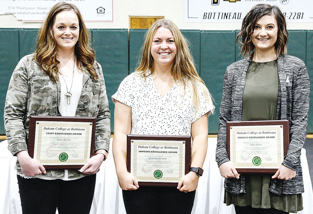 Dakota College at Bottineau honors faculty and staff News, Sports, Jobs Minot Daily News